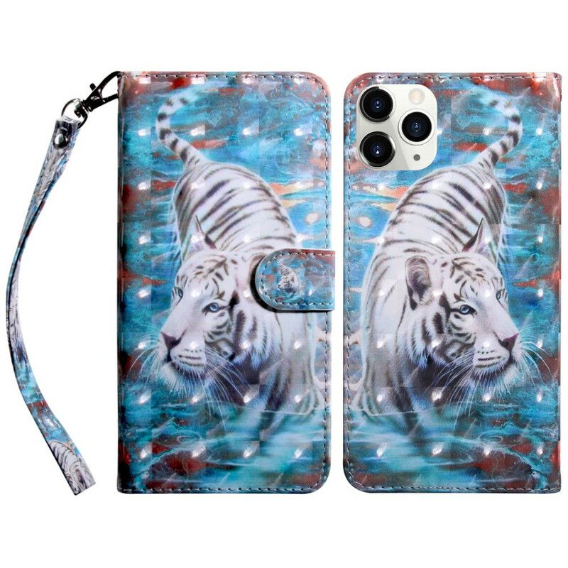 Etui Folio Iphone 13 Mini Jasna Plamka Lucien Tygrys Etui Ochronne