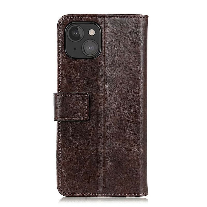 Etui Folio Iphone 13 Mini Khazneh Elegance Skórzany Styl