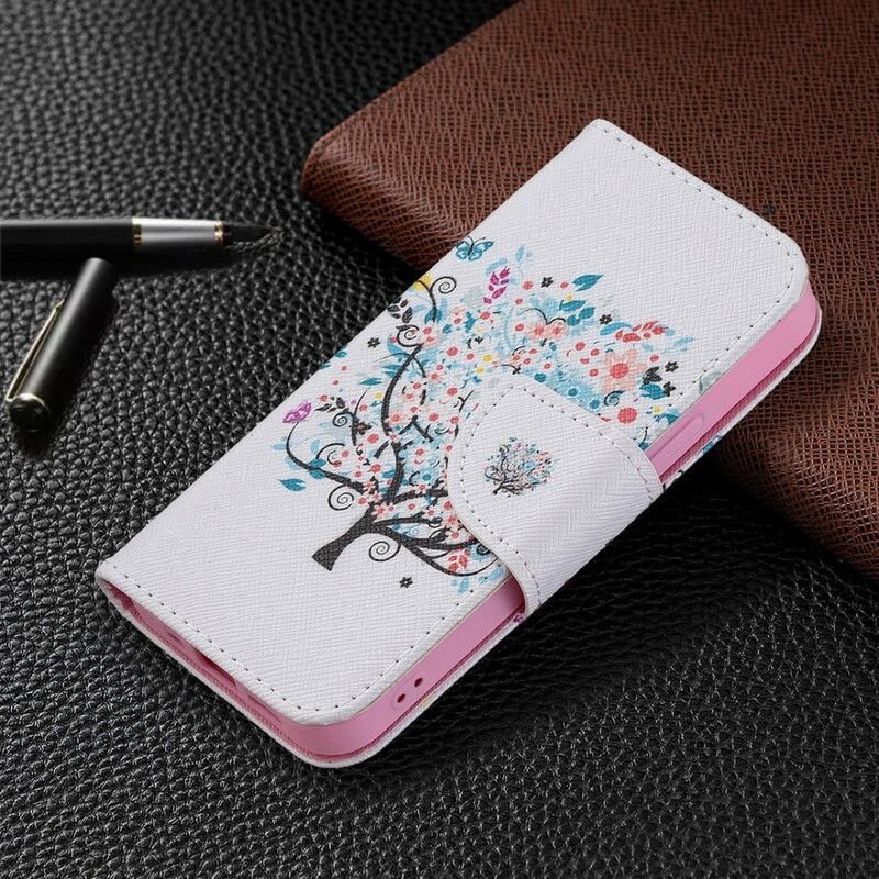 Etui Folio Iphone 13 Mini Kwitnące Drzewo