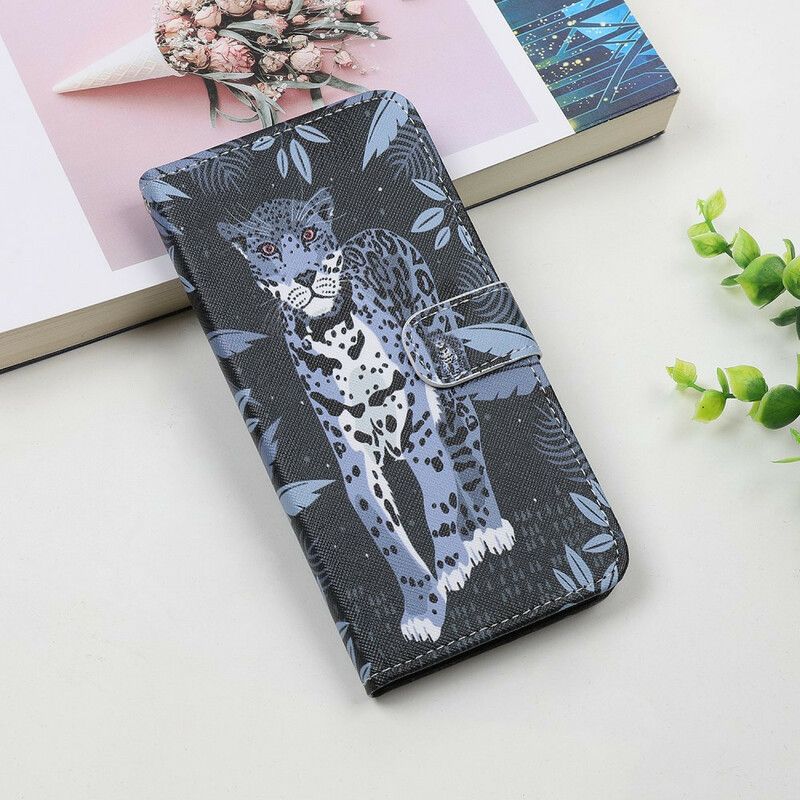 Etui Folio Iphone 13 Mini Leopard Strappy