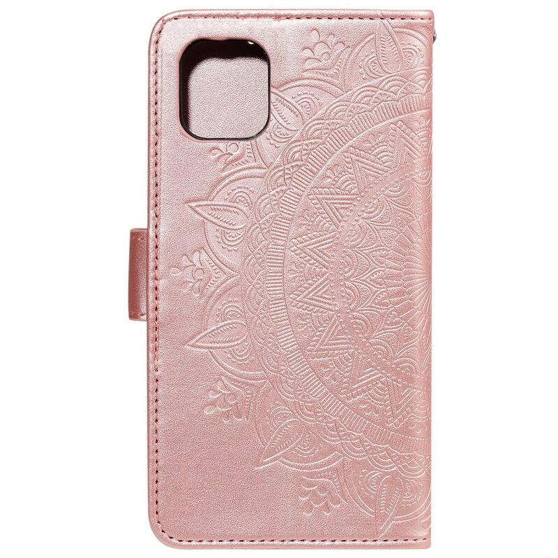 Etui Folio Iphone 13 Mini Mandala Słońce Etui Ochronne