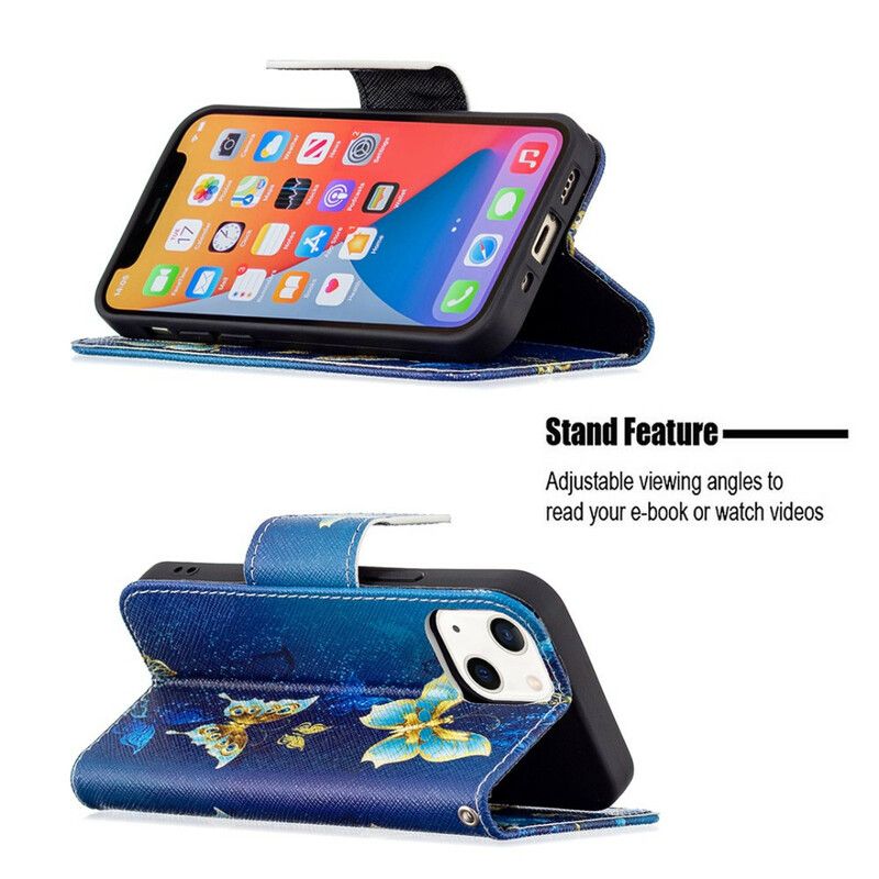 Etui Folio Iphone 13 Mini Motyle Królowie