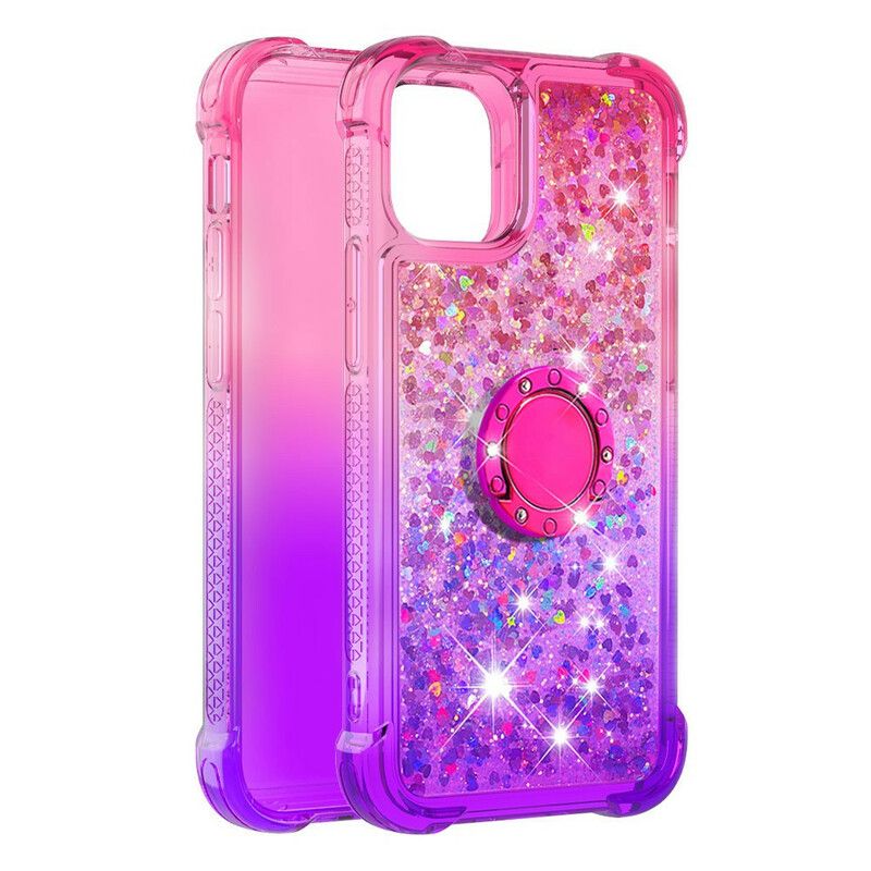 Etui Iphone 13 Mini Cekinowy Uchwyt Na Pierścionek