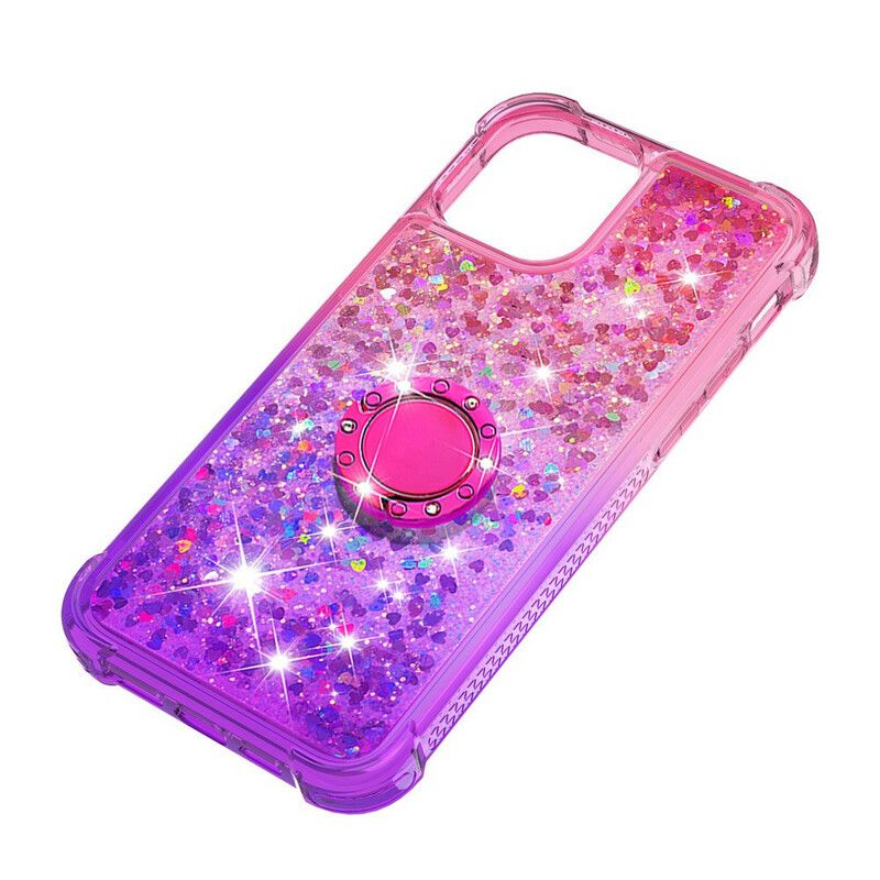 Etui Iphone 13 Mini Cekinowy Uchwyt Na Pierścionek