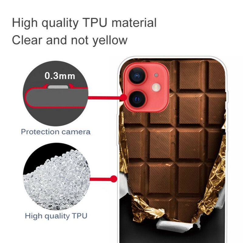 Etui Iphone 13 Mini Elastyczna CZekolada