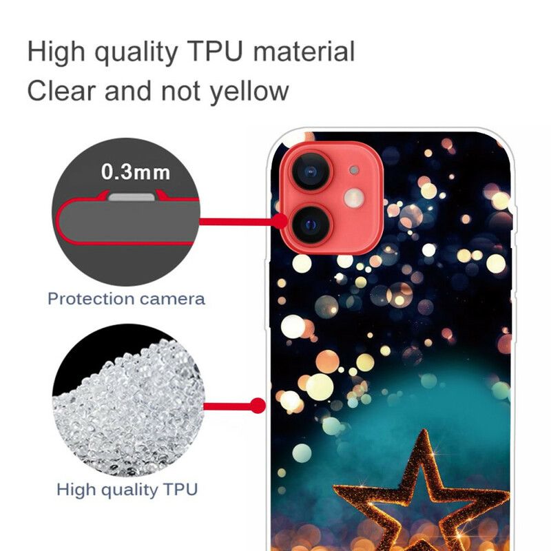 Etui Iphone 13 Mini Elastyczna Gwiazda