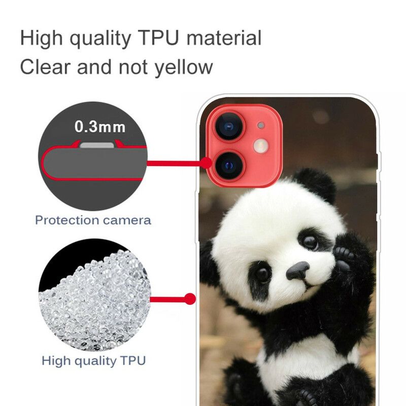 Etui Iphone 13 Mini Elastyczna Panda