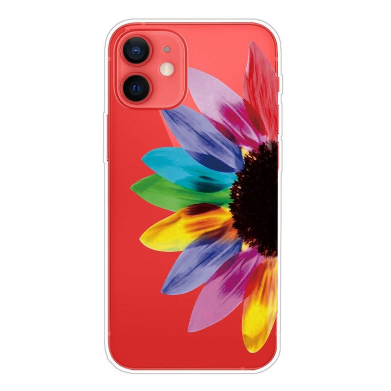 Etui Iphone 13 Mini Kolorowy Kwiat Etui Ochronne