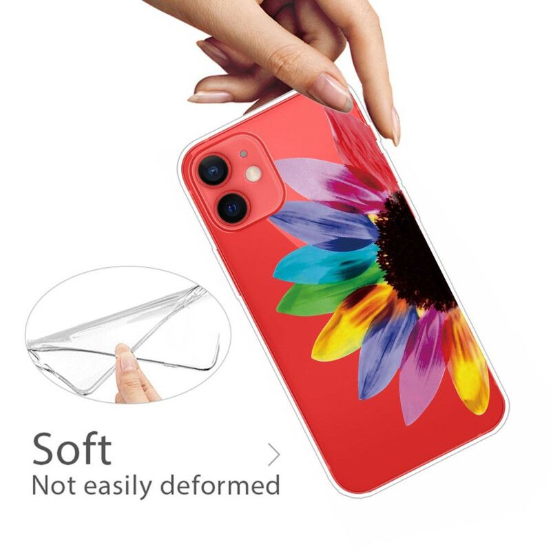 Etui Iphone 13 Mini Kolorowy Kwiat Etui Ochronne