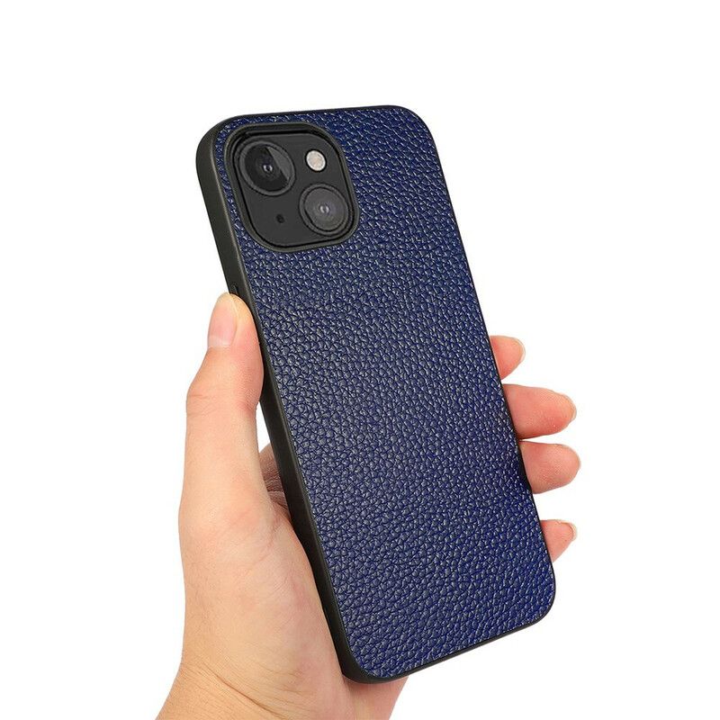 Etui Iphone 13 Mini Oryginalna Skóra Litchi Etui Ochronne