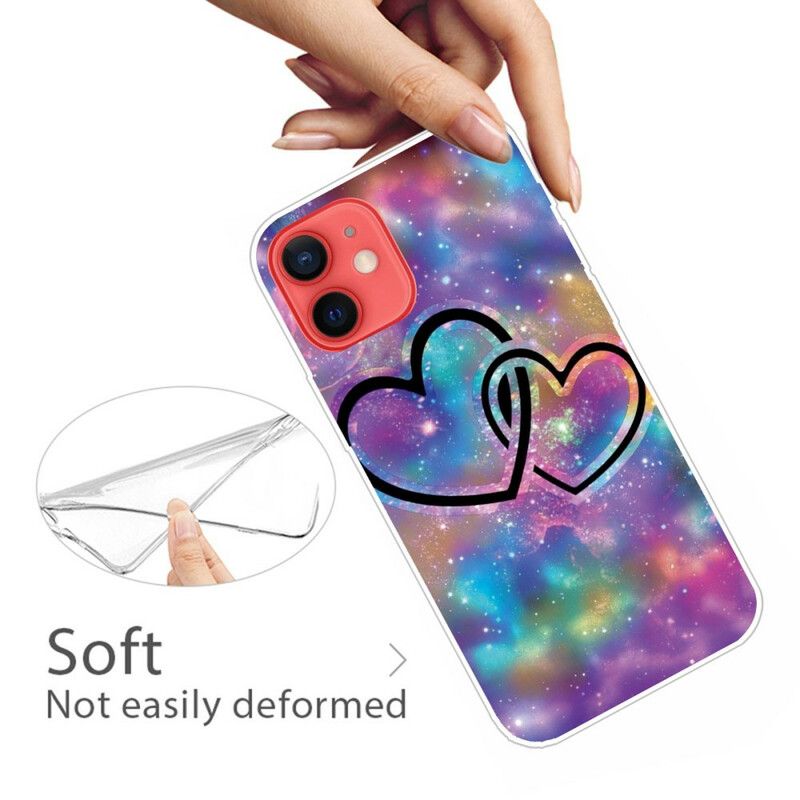 Etui Iphone 13 Mini Przykute Serca