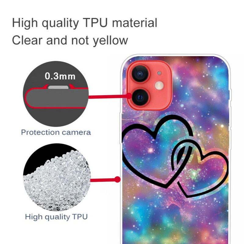 Etui Iphone 13 Mini Przykute Serca