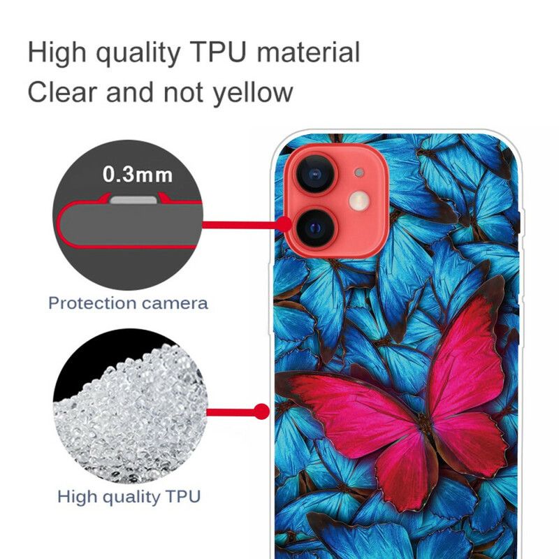 Etui Iphone 13 Mini Wąż Motylkowy