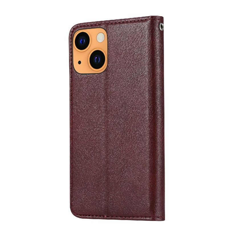 Flip Kotelot Iphone 13 Mini Etui Na Karty Ze Sztucznej Skóry Etui Ochronne