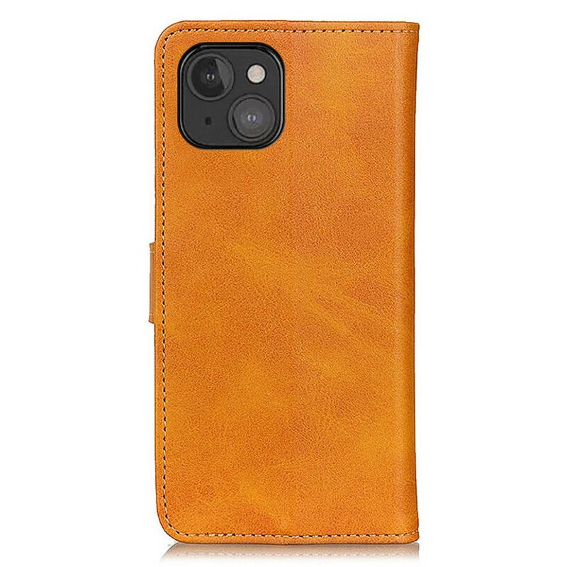 Obudowa Iphone 13 Mini Etui Na Telefon Retro Matowy Efekt Skóry