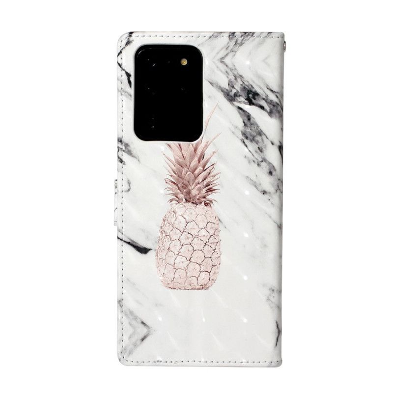 Etui Folio Samsung Galaxy S20 Ultra Ananasowa Plamka Świetlna