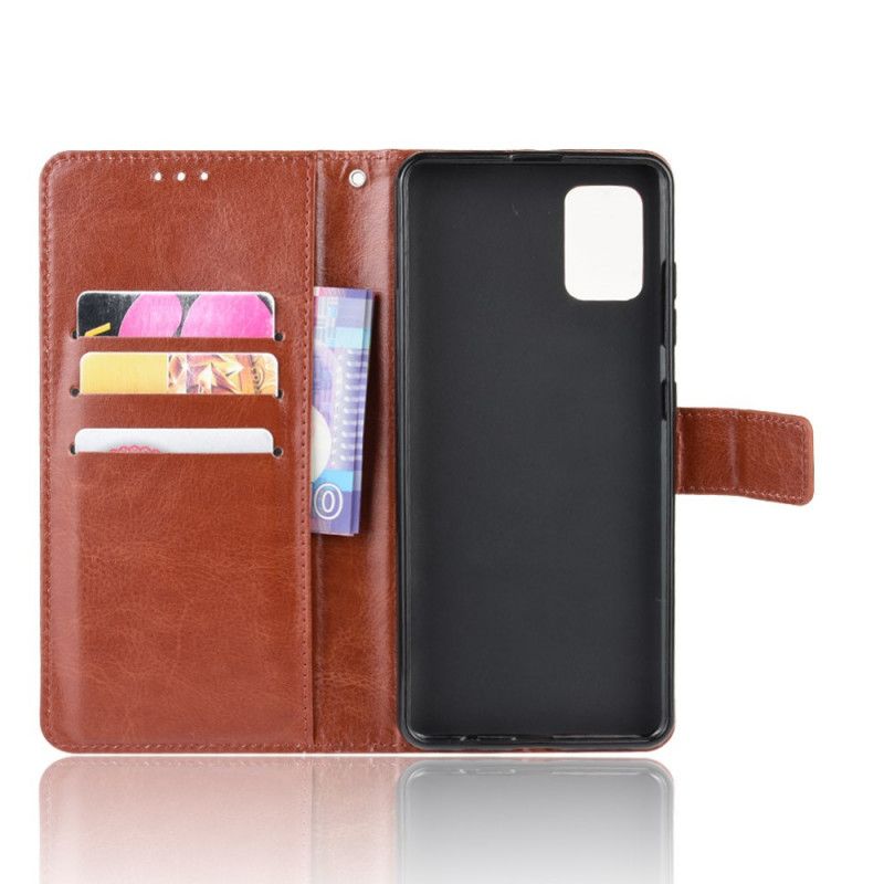 Etui Folio Samsung Galaxy S20 Ultra Czerwony Czarny Efektowna Sztuczna Skóra Etui Ochronne