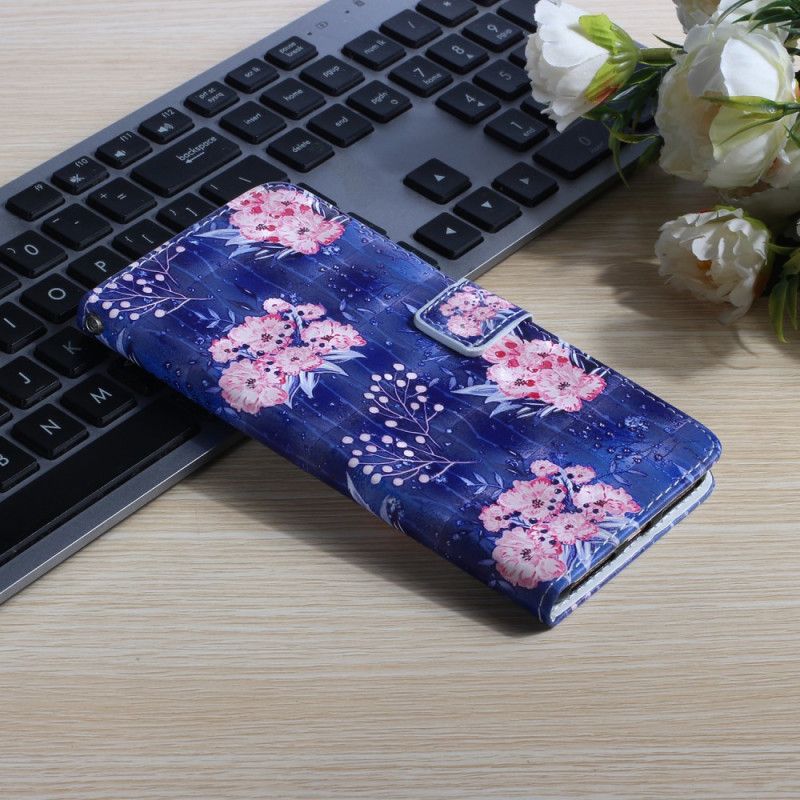 Etui Folio Samsung Galaxy S20 Ultra Jasne Kwiaty Punktowe