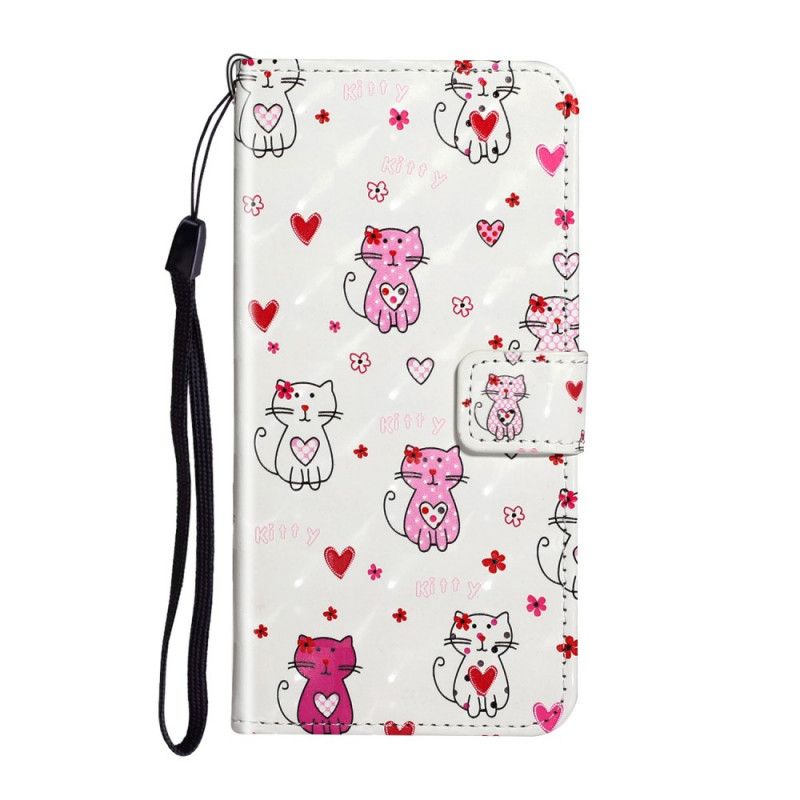 Etui Folio Samsung Galaxy S20 Ultra Koty Z Jasnymi Plamkami