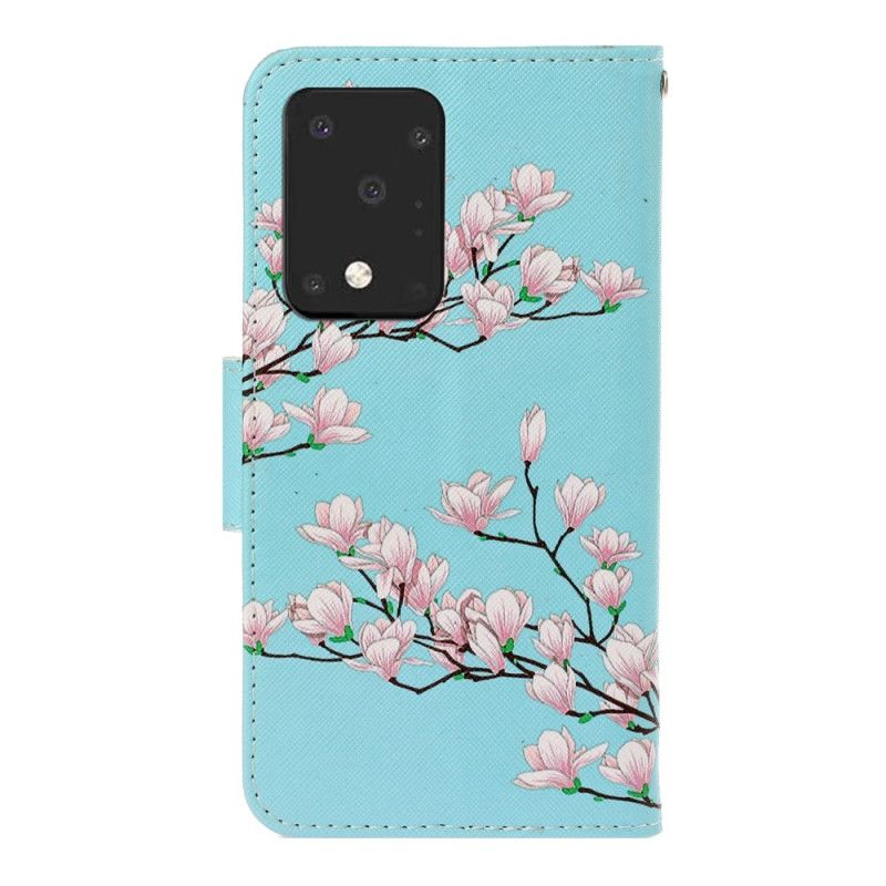 Etui Folio Samsung Galaxy S20 Ultra Krzew Stringi Etui Ochronne