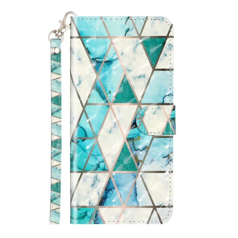 Etui Folio Samsung Galaxy S20 Ultra Marmurowe Punkty Świetlne Z Paskiem Etui Ochronne