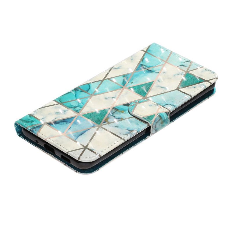 Etui Folio Samsung Galaxy S20 Ultra Marmurowe Punkty Świetlne Z Paskiem Etui Ochronne