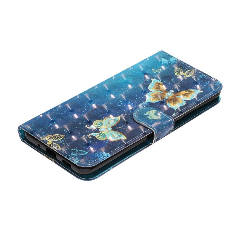 Etui Folio Samsung Galaxy S20 Ultra Motyle Punktowe Z Paskiem Etui Ochronne