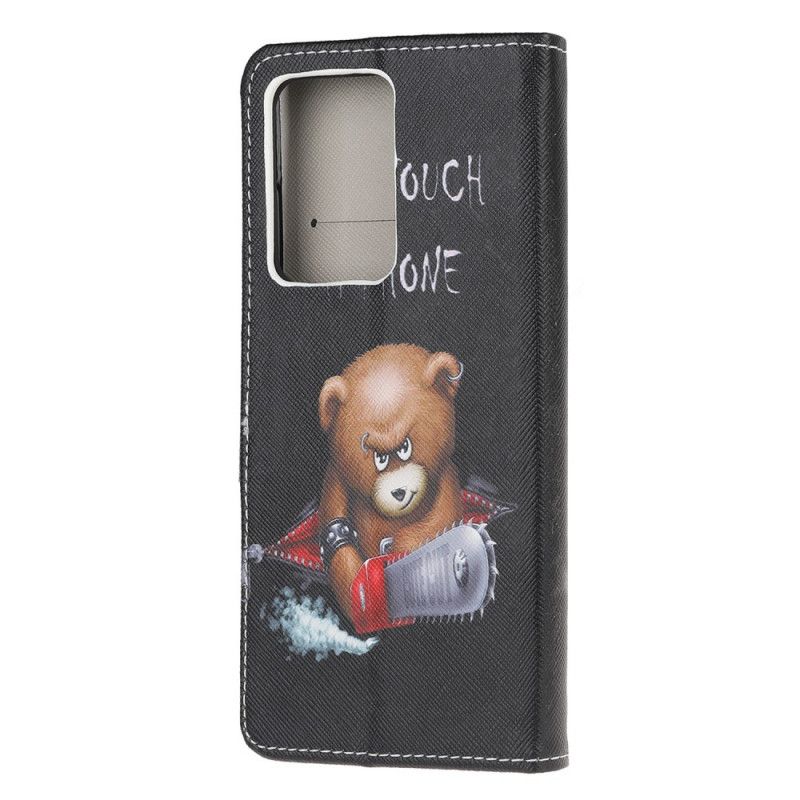 Etui Folio Samsung Galaxy S20 Ultra Niebezpieczny Niedźwiedź Etui Ochronne