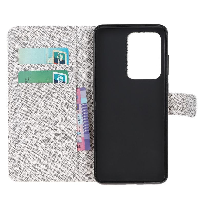 Etui Folio Samsung Galaxy S20 Ultra Pióro Ze Stringami Etui Ochronne