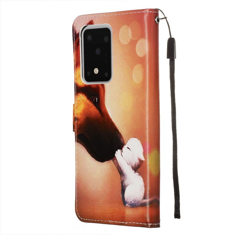 Etui Folio Samsung Galaxy S20 Ultra Przyjaciel Kota Ernesta Etui Ochronne