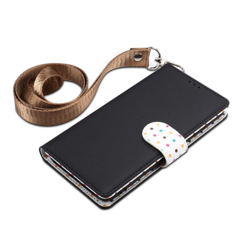 Etui Folio Samsung Galaxy S20 Ultra Różowy Mundur W Kropki Etui Ochronne