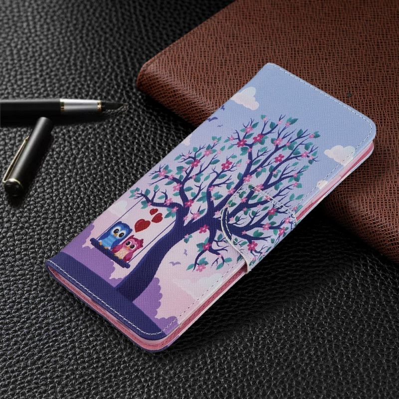 Etui Folio Samsung Galaxy S20 Ultra Sowy Na Huśtawce Etui Ochronne