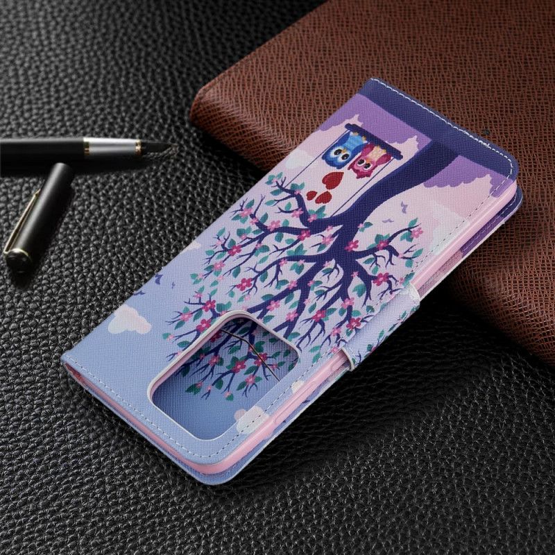 Etui Folio Samsung Galaxy S20 Ultra Sowy Na Huśtawce Etui Ochronne