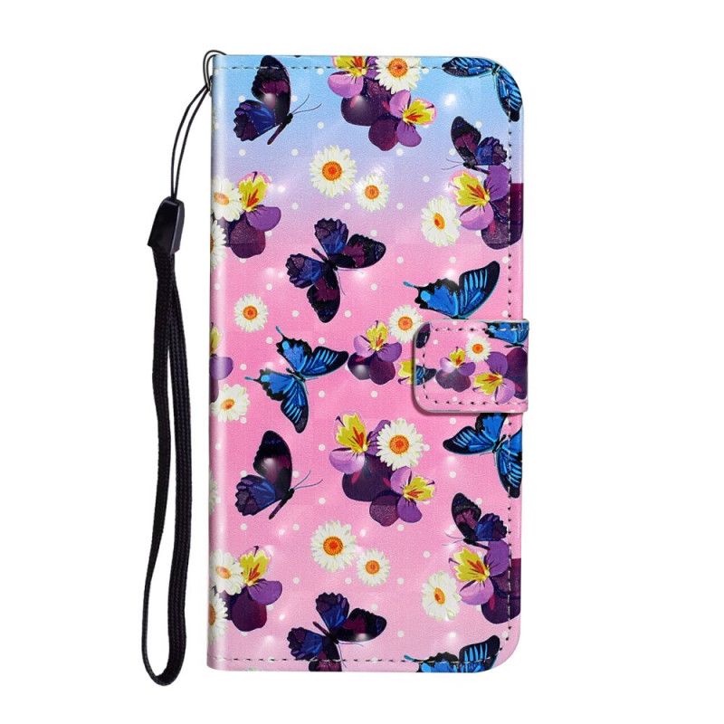 Etui Folio Samsung Galaxy S20 Ultra Ultralekkie Motyle Punktowe