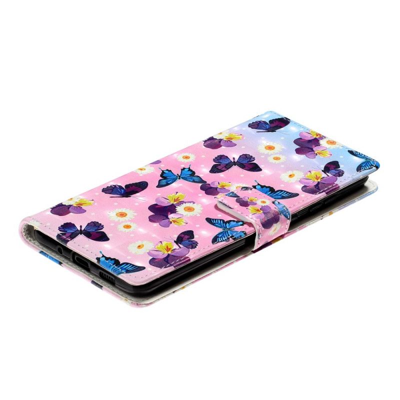 Etui Folio Samsung Galaxy S20 Ultra Ultralekkie Motyle Punktowe