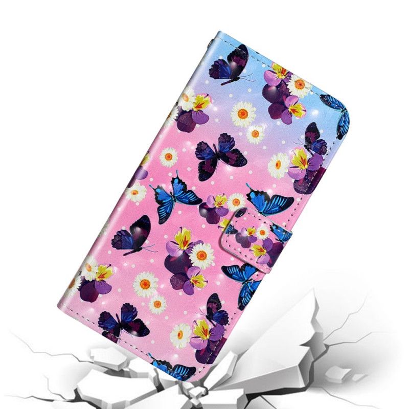 Etui Folio Samsung Galaxy S20 Ultra Ultralekkie Motyle Punktowe