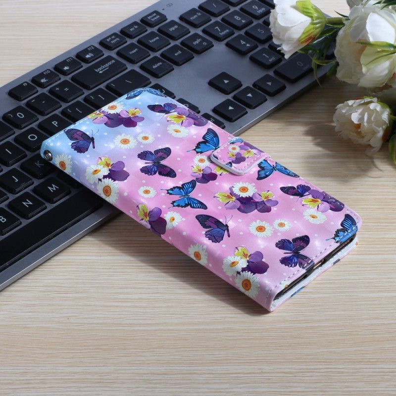 Etui Folio Samsung Galaxy S20 Ultra Ultralekkie Motyle Punktowe