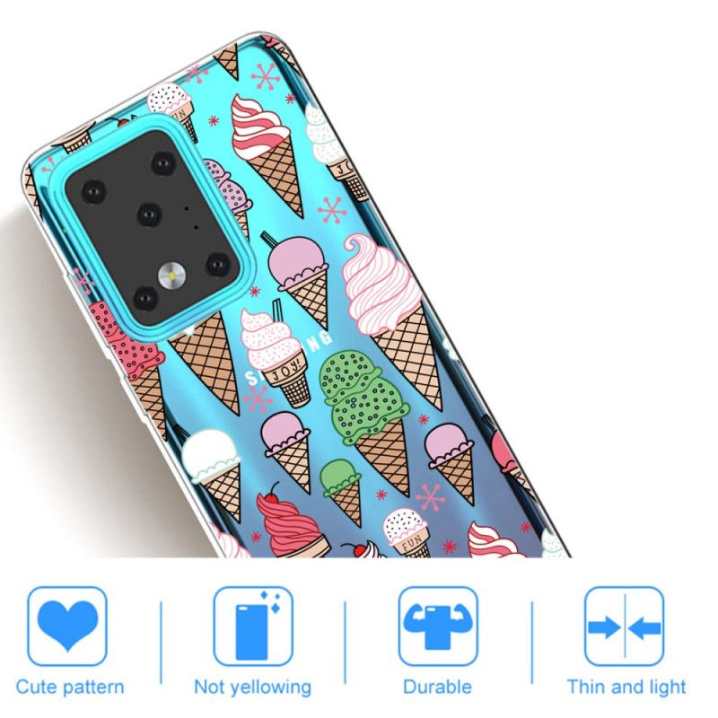 Etui Samsung Galaxy S20 Ultra Lody Śmietankowe