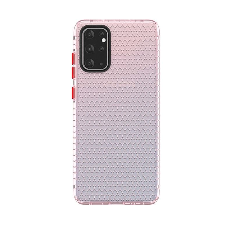 Etui Samsung Galaxy S20 Ultra Różowy Czarny Projekt W Stylu Plastra Miodu