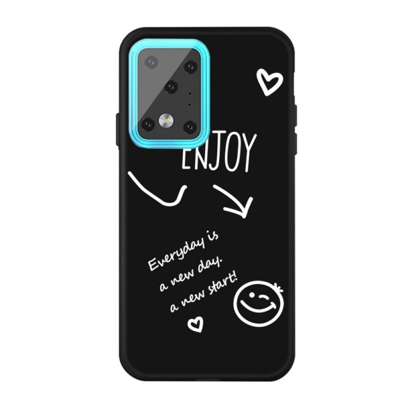 Etui Samsung Galaxy S20 Ultra Szary Czarny Ciesz Się Silikonem