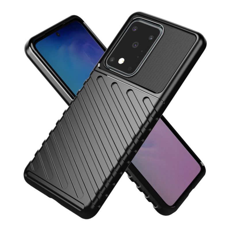 Etui Samsung Galaxy S20 Ultra Zielony Czarny Seria Grzmotów Etui Ochronne