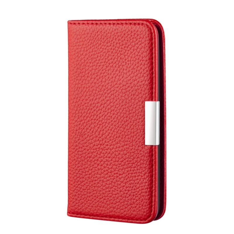 Flip Kotelot Samsung Galaxy S20 Ultra Szary Czarny Etui na Telefon Ultra Elegancka Imitacja Skóry Liczi