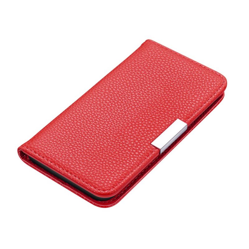 Flip Kotelot Samsung Galaxy S20 Ultra Szary Czarny Etui na Telefon Ultra Elegancka Imitacja Skóry Liczi