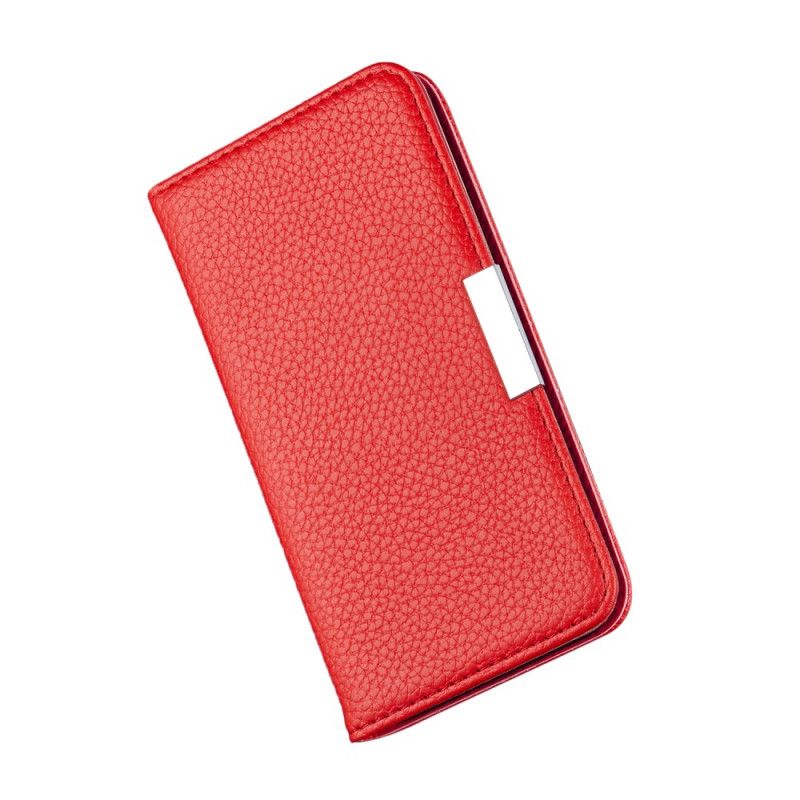 Flip Kotelot Samsung Galaxy S20 Ultra Szary Czarny Etui na Telefon Ultra Elegancka Imitacja Skóry Liczi