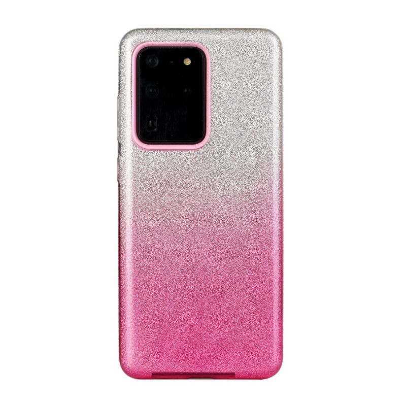 Futerały Samsung Galaxy S20 Ultra Magenta Czarny Etui na Telefon Krzykliwy Kolor Gradientu