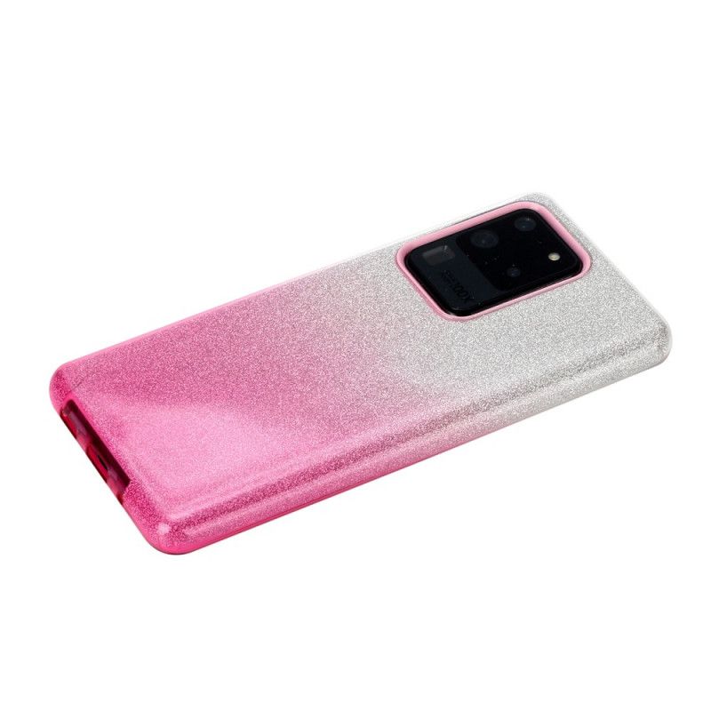 Futerały Samsung Galaxy S20 Ultra Magenta Czarny Etui na Telefon Krzykliwy Kolor Gradientu