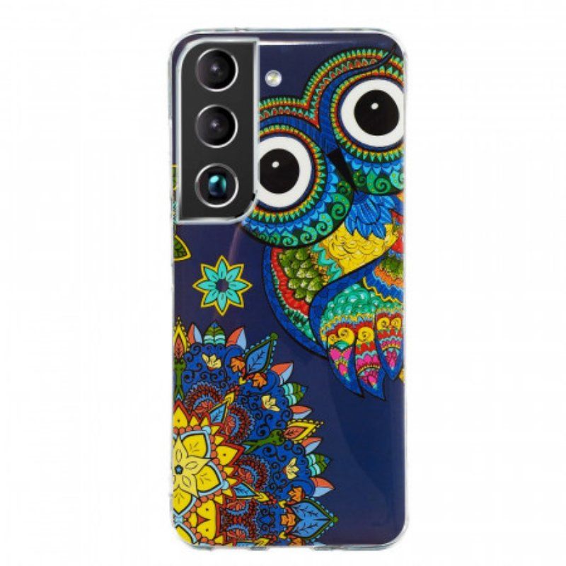 Etui do Samsung Galaxy S22 5G Fluorescencyjna Mandala Sowa