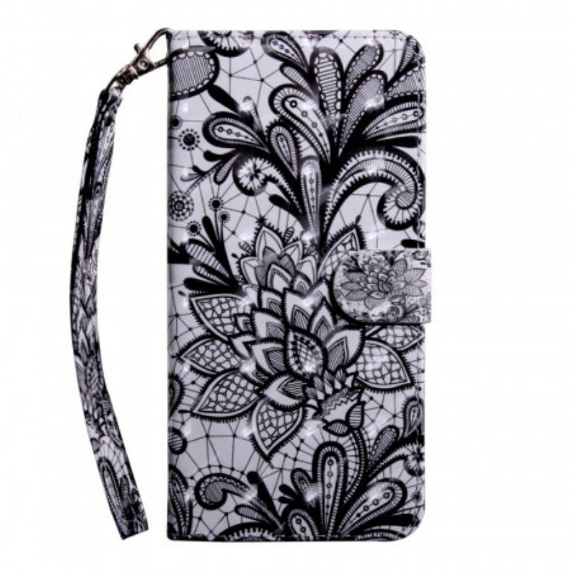 Etui Folio do Samsung Galaxy S22 5G Szykowna Koronka