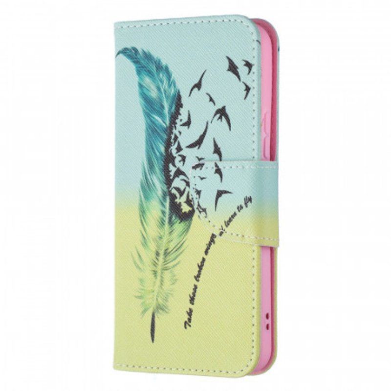 Etui Folio do Samsung Galaxy S22 5G Uczyć Się Latać