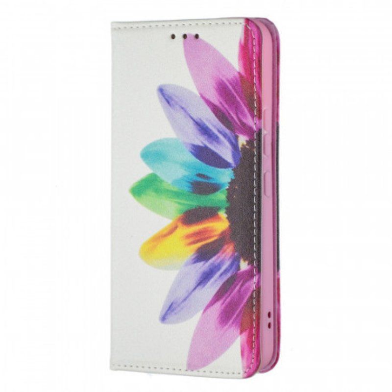 Etui Na Telefon do Samsung Galaxy S22 5G Etui Folio Akwarela Kwiat